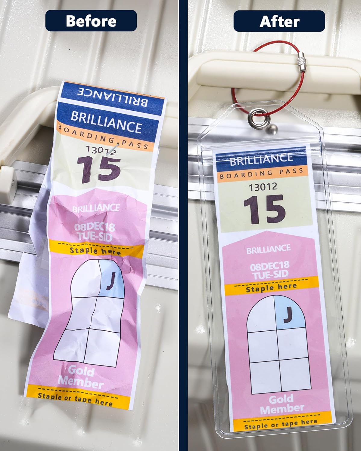 5 Pack Cruise Luggage Tags Holder for Royal Caribbean & Celebrity - Image 5