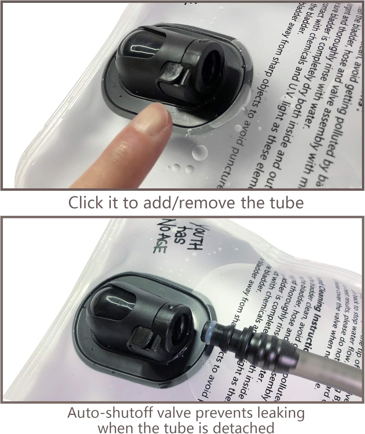 Hydration Bladder 2L-3L,Leak Proof Water Reservoir,BPA Free,Wide Opening, Military Water Bladder Combined with Hydration Backpacks for Biking Hiking Running Camping Climbing. - Image 3