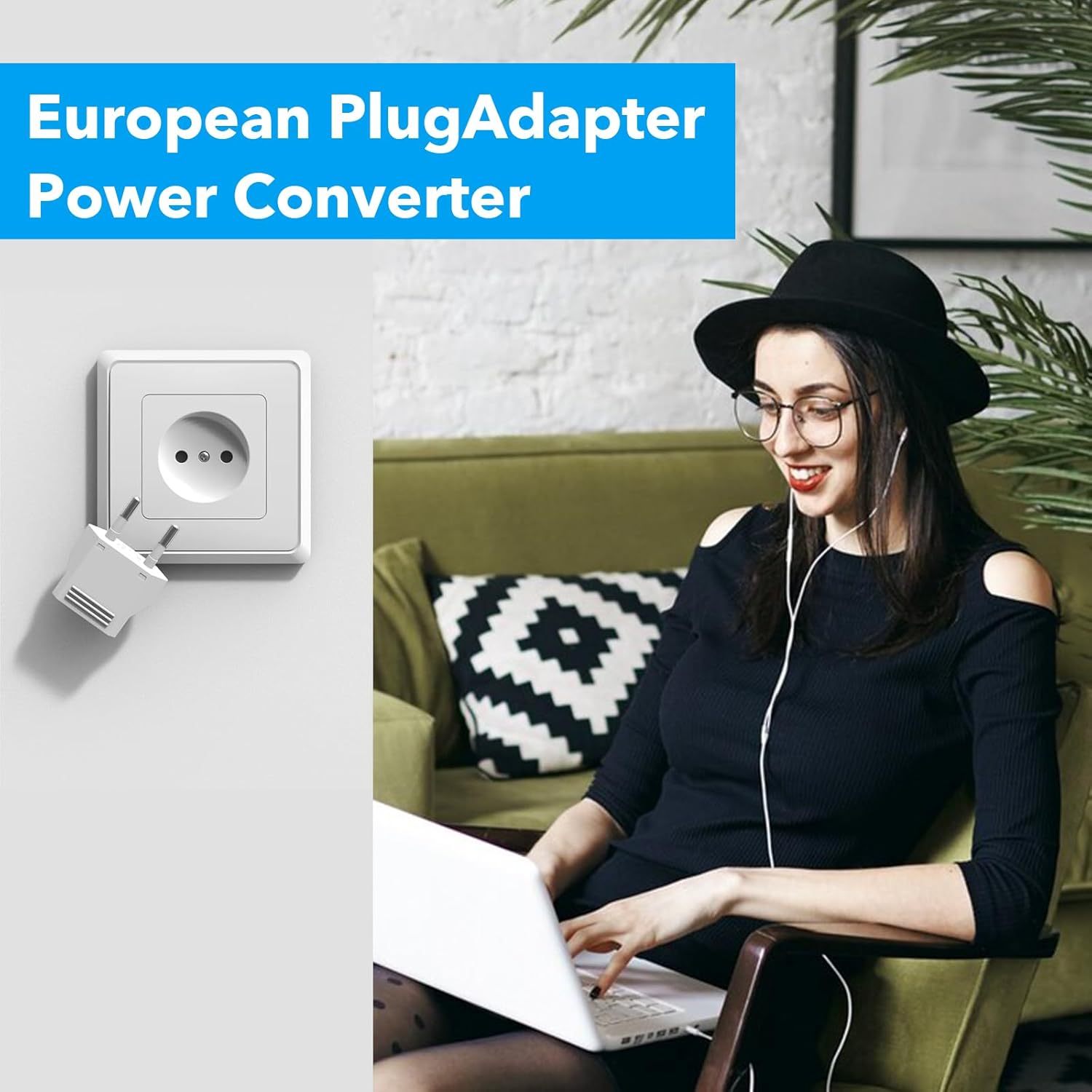 RukinoviEuropean Travel Plug Adapter Type CInternational Power Converter with Fire-Safe Material,4Pack US to EU Adapter for Italy France etc,Compact Design for Charging Phones Laptops in Europe Travel - Image 6